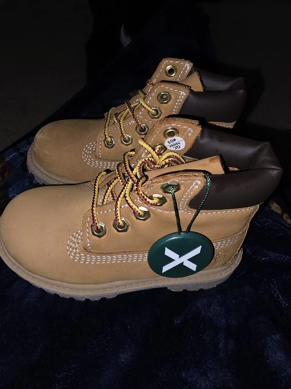 Timberland Wheat/Tan Kids Lace-Up Work Boot